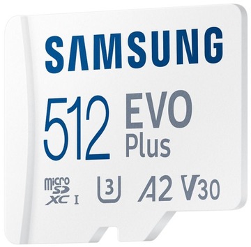 Samsung microSDXC EVO Plus 512 ГБ 130 МБ/с + адаптер