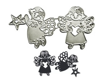 Высекальный штамп ANGEL ...2 веселых ангела * Ангелы *
