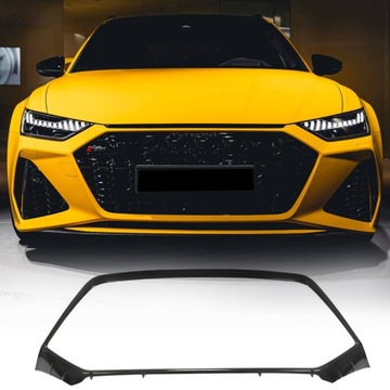 DRY CARBON GRILL DOKŁADKA ZDERZAKA Audi RS6 C8 19+