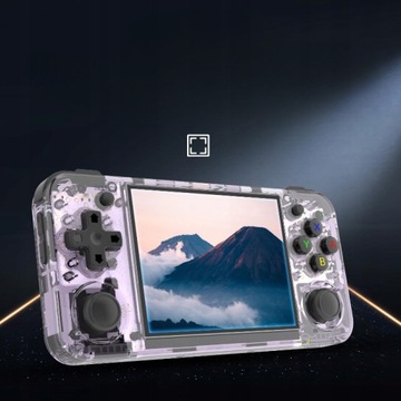 Портативная портативная игровая консоль RG35XX H с открытым исходным кодом 64 ГБ IPS фиолетового цвета