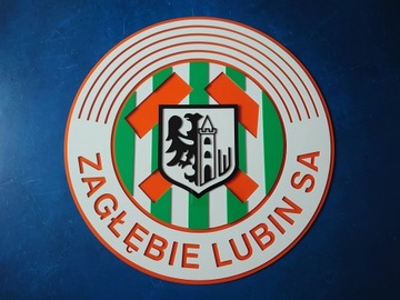 Zagłębie Lubin herb na ścianę do domu prezent na święta dla chłopaka męża