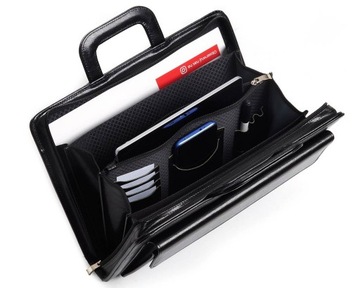 AKTÓWKA TECZKA BIWUAR NA DOKUMENTY SOLOME SKÓRZANA