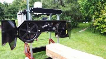 Ленточная пилорама, лесопилка, ленточная электрическая пила, 5,5 кВт, 660 мм, защитная лента для бревен