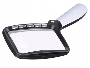 Лупа для чтения, большая 3-кратная складная лупа со светодиодной подсветкой 10863