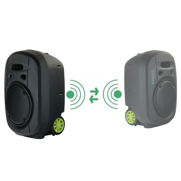 Мобильная колонка 8 дюймов, 400 Вт, порт PORT8VHF-MKII-TWS, аккумулятор, два микрофона