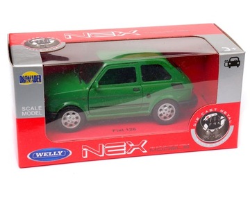FIAT 126p MALUCH МЕТАЛЛ МОДЕЛЬ WELLY 1:34 зеленый