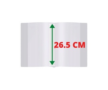 OKŁADKA NA PODRĘCZNIK WYSOKOŚĆ 26,5 CM REGULOWANA