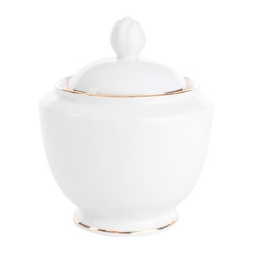 Cukiernica pojemnik na cukier porcelana MariaPaula Złota Linia 330 ml