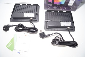 4310 2 СВЕТОДИОДНЫЕ ЛАМПЫ 50 Вт RGBCW 2700 лм 2 ШТ. SMART IP66 ZOESURE ZF319