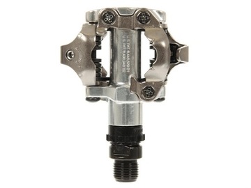 Серебряные педали Shimano SPD PD-M520 + шипы BOX PL