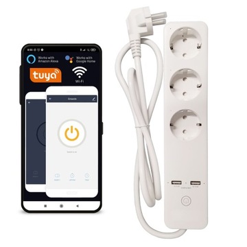 Przedłużacz Listwa Sterowanie WiFi TUYA SMART HOME