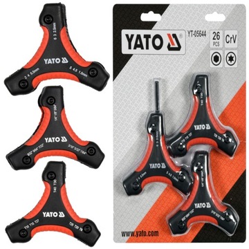 YATO ZESTAWY KLUCZY IMBUSOWYCH 26SZT TORX YT-05644