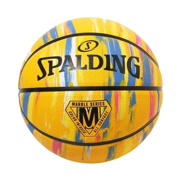 Piłka do koszykówki SPALDING MARBLE Yellow 7