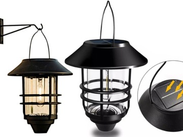 Kinkiet Lampka Lampa Solarna LED Elewacyjna RETRO