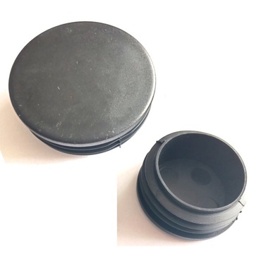 ZAŚLEPKA WEWNĘTRZNA OKRĄGŁA fi. 50 mm CZARNA