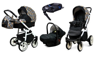 Коляска BabyLux ColorLux 4в1 + база Isofix