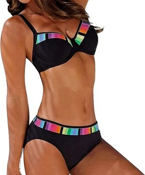 Strój kąpielowy bikini usztywniane miseczki L S140