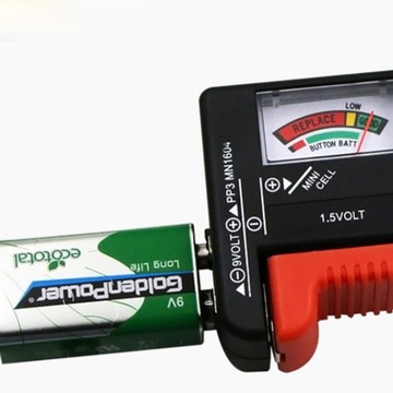 ТЕСТЕР АВТОМОБИЛЬНОГО АККУМУЛЯТОРА, ЧЕРНЫЙ, 4 ШТ.