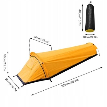 NAMIOT JEDNOOSOBOWY TURYSTYCZNY LEKKI 220X50CM