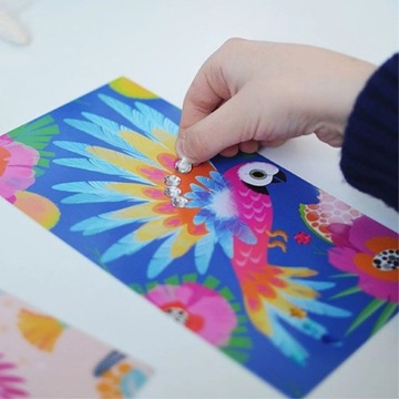 Janod Набор торчащих фианитов Красивые птицы