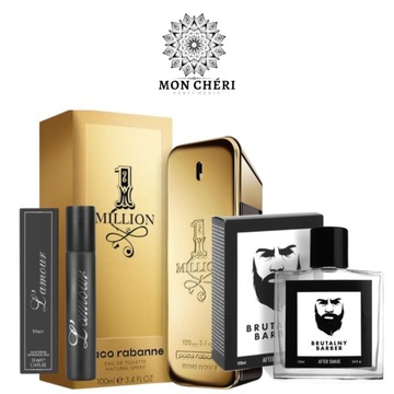 ZESTAW MĘSKI PERFUMY FRANCUSKIE + WODA PO GOLENIU inspiracja 1 MILLION