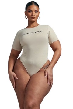 PRETTYLITTLETHING PLUS SIZE BODY BEŻOWE 46 EKC