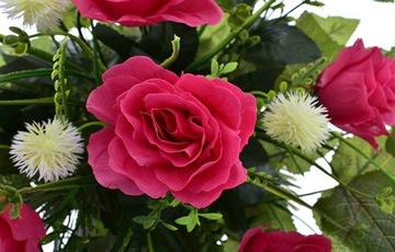 ИСКУССТВЕННЫЕ ЦВЕТЫ CREEMETERY DECREES КОМПОЗИЦИЯ РОЗ ЦВЕТОЧНЫЙ ГОРШОК НАБОР ПАМЯТНИК