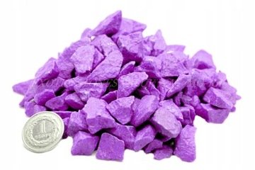 MARMUR KOLOROWE DUŻE KAMYKI GRYS Fi 8-16mm 0,5 KG las w słoiku ogrodu grys