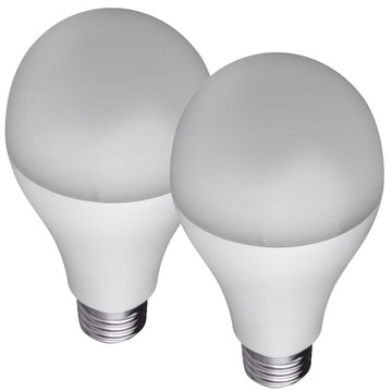 2x Żarówka LED E27 22W 2180lm Neutralna KULA Premium CCD NIEMRUGAJĄCA