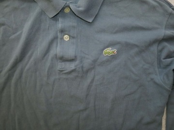 Lacoste bluza z kołnierzykiem washed L/XL