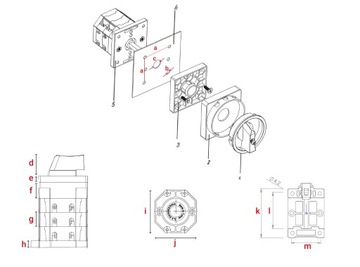 КУЛАЧКОВЫЙ ПЕРЕКЛЮЧАТЕЛЬ 20A 0-1 3F В КОРПУСЕ IP65