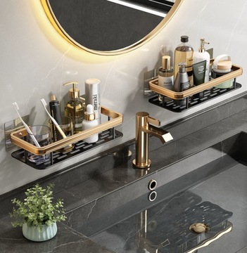 ПОЛКА ДЛЯ ДУША LOFT, ЗОЛОТАЯ, 2 ШТ.