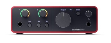 Focusrite Scarlett SOLO 4-го поколения — АУДИО ИНТЕРФЕЙС + пакет программного обеспечения