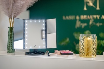 Зеркало для макияжа Humanas HS-ML04 с 21 светодиодной подсветкой 4xAAA x2 x3