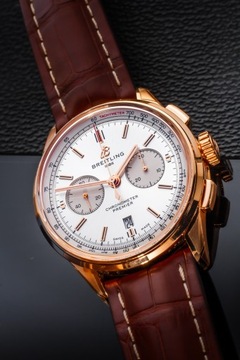 BREITLING PREMIER B01 CHRONOGRAPH RB0118 LIMITED 18K GOLD 42MM NOWY/KPL.
