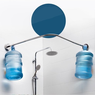 Регулируемая изогнутая карниз для душевой занавески, вешалка для одежды 130-180 см