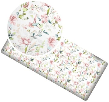 PRZEŚCIERADŁO 90X50 Z GUMKĄ DO KOŁYSKI ŁÓŻECZKA DOSTAWNEGO BAWEŁNA ATEST