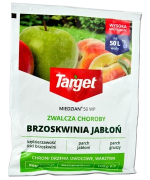 MIEDZIAN 100g Kędziarzawość Oprysk na Brzoskwinie