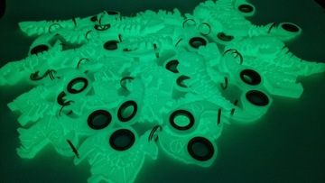 Набор брелоков Keyrambit + Shark KEYSPINNER Светится в темноте Mid Spiner