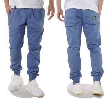 Spodnie XL Bossline Casual Jogger Niebieskie