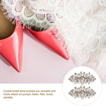 2шт зажимы для обуви хрустальные украшения пряжки для обуви