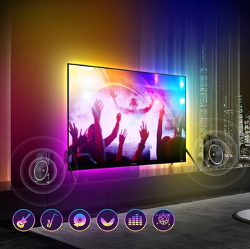 Светодиодная лента RGB Ambilight для HDMI-телевизора длиной 5 м 75–85 дюймов
