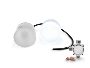 8x Świecąca Kostka Brukowa LED Koło 75x55 mm BZ