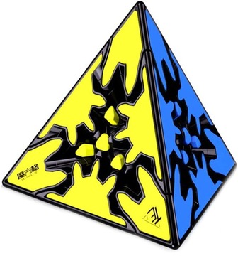 KOSTKA LOGICZNA GEAR PYRAMINX QiYi + PODSTAWKA