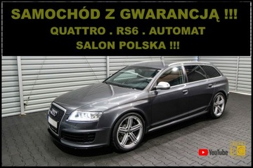 Audi A6 C6 RS6 5.0 V10 TFSI (Limousine) 580KM 2008 Audi RS6 RS 6 + QUATTRO + Automat + Salon POLSKA +