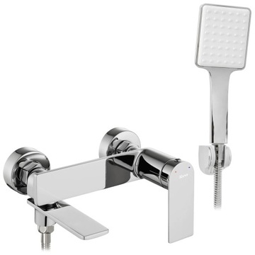 Bateria STORM chrom srebrna wannowa ścienna REA