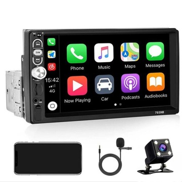 RADIO SAMOCHODOWE 1 DIN ANDROID USB COFANIA KAMERA 7