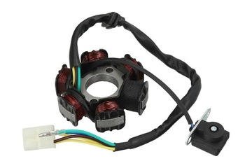 STATOR ISKROWNIK UZWOJENIE ALTERNATORA 6 CEWEK CROSS ATV 110 125 impulsator