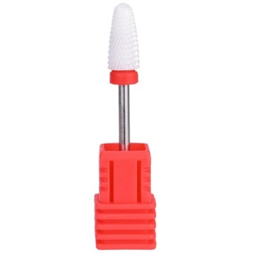 Керамический нож для ногтей, деликатный конус, красный