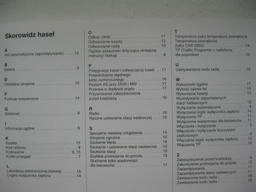OPEL CAR 2002 Grundig R 2001 Руководство по радио OPEL
